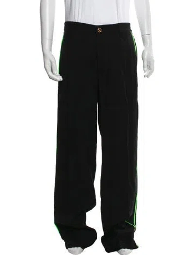 Pre-owned Versace Medusa Insignia Pants In Black