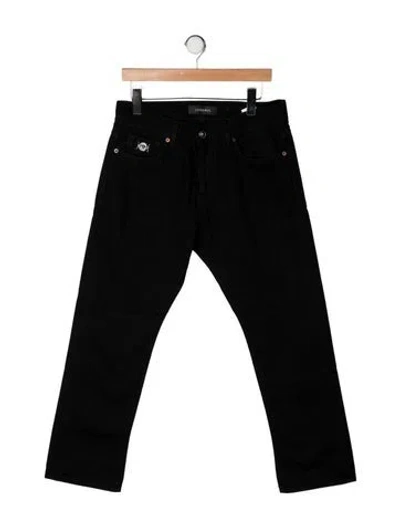 Pre-owned Versace Medusa Insignia Pants In Black