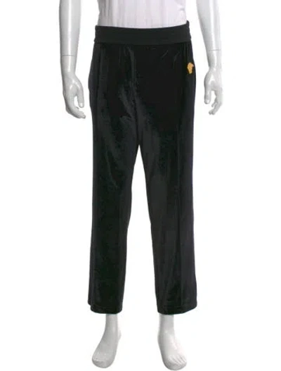 Pre-owned Versace Medusa Insignia Pants W/ Tags In Black