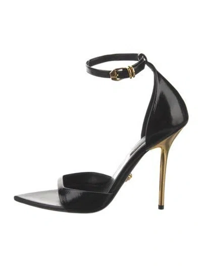 Pre-owned Versace Medusa Insignia Patent Leather In Multi