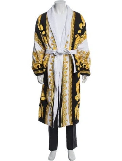 Pre-owned Versace Medusa Insignia Robe In Black