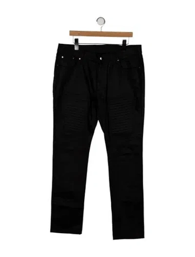 Pre-owned Versace Medusa Insignia Skinny Jeans In Black