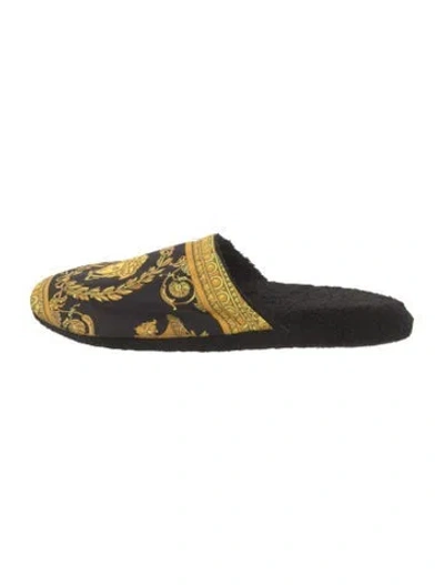 Pre-owned Versace Medusa Insignia Slippers In Multi