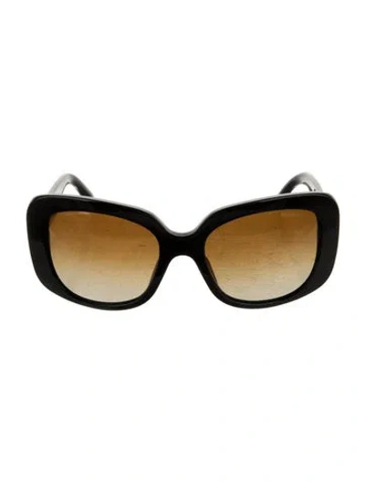 Pre-owned Versace Medusa Insignia Square Sunglasses In Black