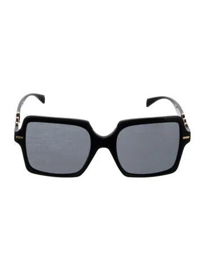 Pre-owned Versace Medusa Insignia Square Sunglasses In Black/gold