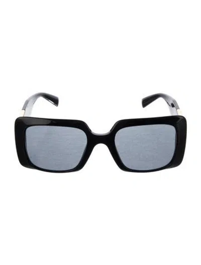 Pre-owned Versace Medusa Insignia Square Sunglasses In Black/gold