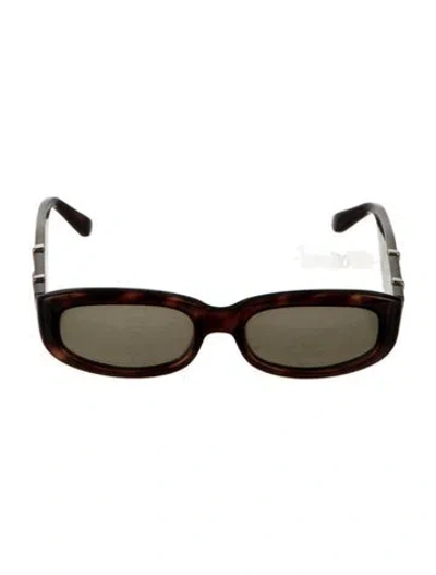 Pre-owned Versace Medusa Insignia Square Sunglasses In Brown