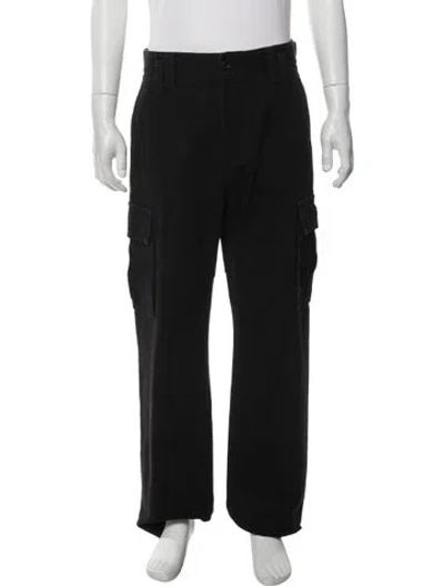 Pre-owned Versace Medusa Insignia Straight-leg Jeans In Black