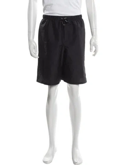 Pre-owned Versace Medusa Insignia Swim Trunks In Black