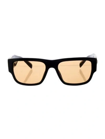 Pre-owned Versace Medusa Insignia Wayfarer Sunglasses In Black
