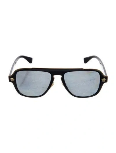Pre-owned Versace Medusa Insignia Wayfarer Sunglasses In Multi
