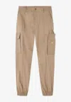 Versace Medusa La Greca Cargo Pants In Beige