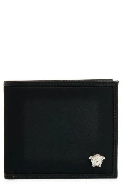 Versace Medusa Leather & Nylon Bifold Wallet