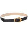 Versace Medusa Leather Belt In Black