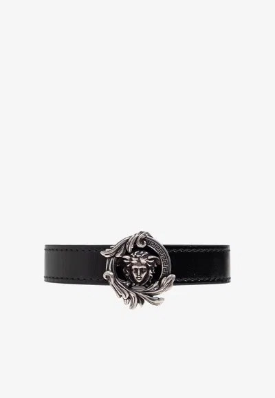 Versace Medusa Leather Bracelet