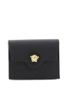 Versace Medusa Leather Card Case In Black