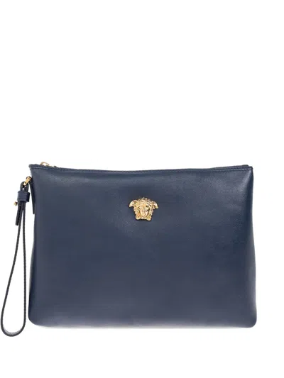 Versace Medusa Leather Clutch Bag