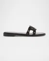Versace Medusa Logo Sandals In Black