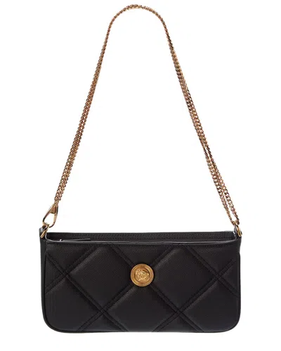 Versace Medusa Leather Pochette In Black