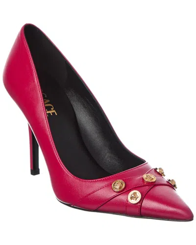 Versace Medusa Leather Pump In Multi