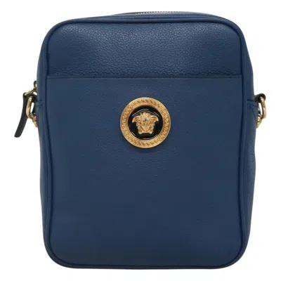 Pre-owned Versace Medusa Leather Shoulder Bag ()