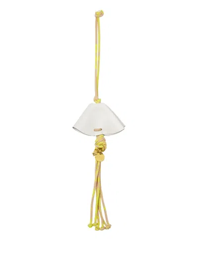 Versace Medusa Leather-tassel Keyring In Multi