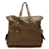 Versace Medusa Leather Tote Bag 2way In Brown