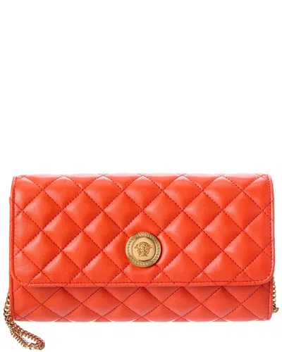 Versace Medusa Leather Wallet On Chain