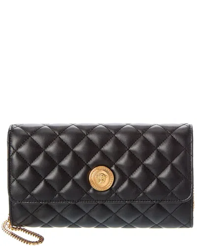 Versace Medusa Leather Wallet On Chain
