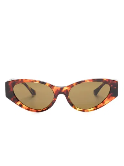 Versace Medusa Legend Cat-eye Sunglasses In Brown