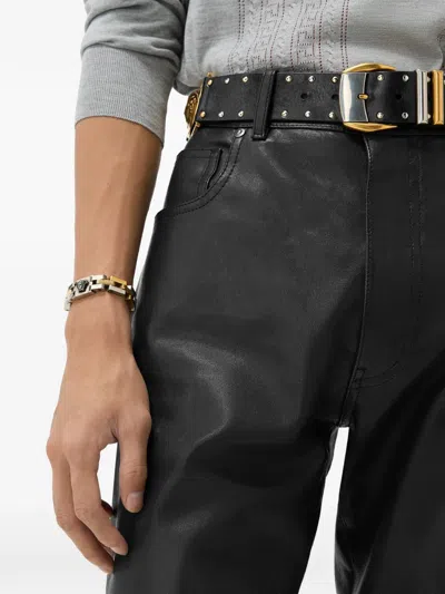 Versace Medusa Link Bracelet In Silver
