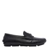 Versace Medusa-plaque Leather Loafers In Black