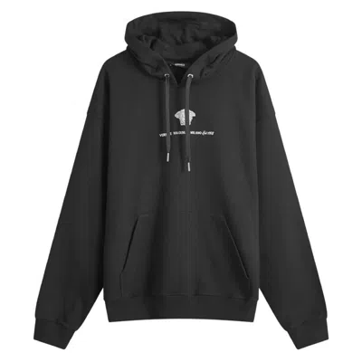 Versace Medusa Logo Embroidered Sweatshirt In Black