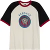 Versace Printed Cotton-jersey Regular T-shirt In Neutral