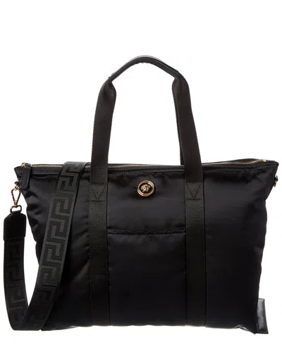 Versace Medusa Logo Nylon Bucket Bag