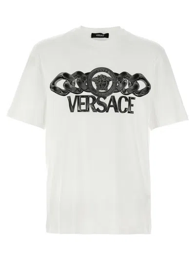 Versace 'medusa' Logo Print T-shirt