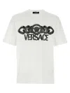 Versace White T-shirt With Medusa Head Logo Print On The Front In White
