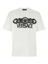 Versace White T-shirt With Medusa Head Logo Print On The Front In White