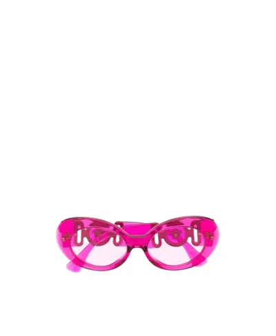 Versace Medusa Logo Sunglasses In Pink