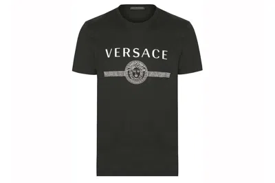 Pre-owned Versace Medusa Logo T-shirt Black