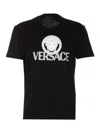Versace Man T-shirt Black Size L Cotton In Black