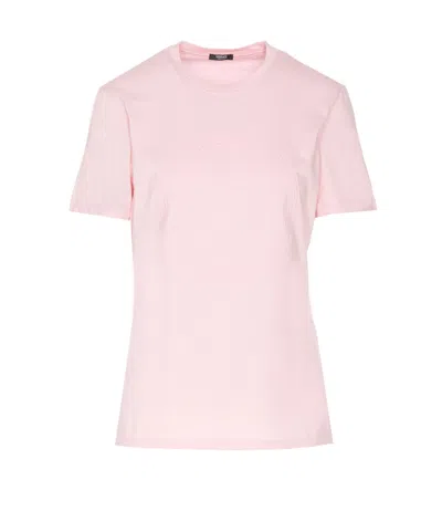 Versace Medusa Head Cotton T-shirt In Pink