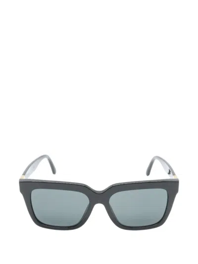 Pre-owned Versace Medusa Logo-plaque Square-frame Sunglasses In Black