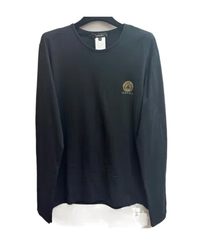 Versace Medusa Long-sleeve Undershirt In Black