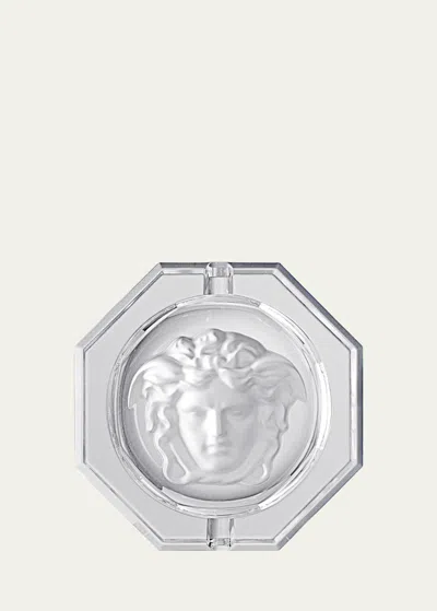 Versace Medusa Lumiere 5" Ashtray In Clear