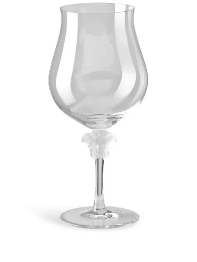 Versace Medusa Lumiere Brandy Glass In Clear