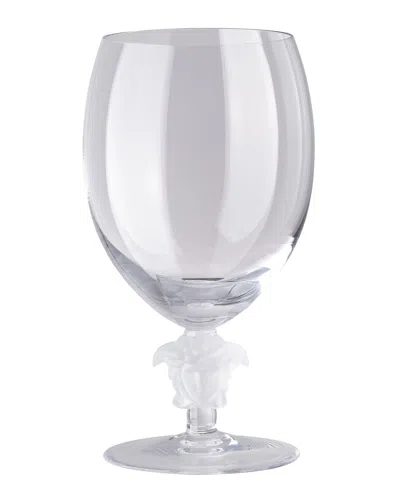 VERSACE MEDUSA LUMIERE SHORT STEM CLEAR RED WINE GLASSES, SET OF 2