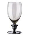 Versace Medusa Lumiere Short Stem Haze White Wine Glasses, Set Of 2 In Smoke