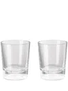 Versace Medusa Lumière Tumblers (set Of Two) In White