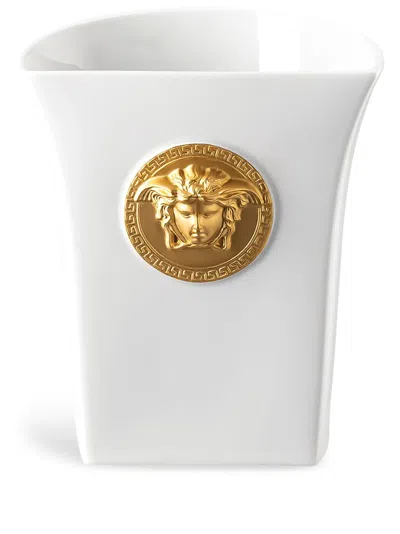 Versace Kleine Medusa Madness Vase In White